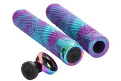 Will Scott Hand Grips - Purple/Teal