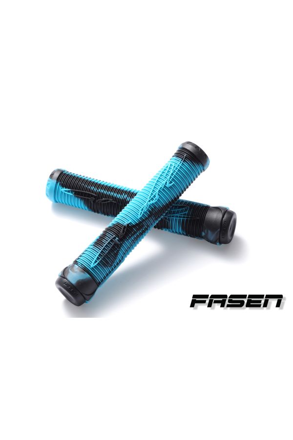 Fasen Scooter Handlebar Grips - Black/Teal