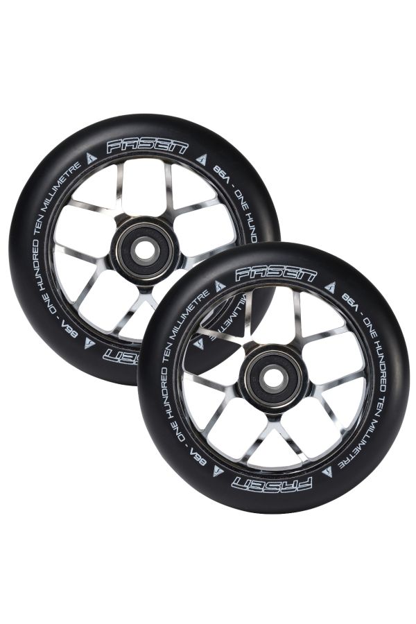 Fasen Scooters Jet Wheel Pair - 110mm - Chrome