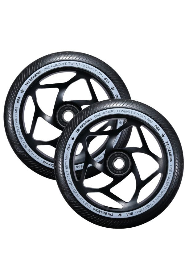 Blunt Envy 120mm/30mm Tri Bearing Wheel Pair - Black