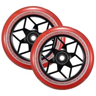 Diamond Scooter Wheels - 110mm x 24mm - Smoke Red