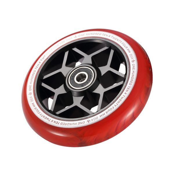 Diamond Scooter Wheel - 110mm x 24mm - Smoke Red